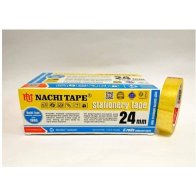 

Nachi Selotip Stationery Nachi Yellow Dus 24 mm x 72 yard (6 Pcs)