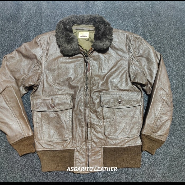 JACKET FLYER'S INTERMADIATE TYPE G-1 SIZE 38 VINTAGE LEATHER JACKET 70S