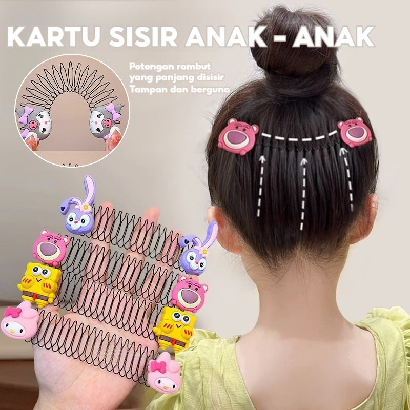 Sanggul Rambut Poni Jepit Korea Sirkam Anak Sisir Jepit Sirkam Tarik Pull Dewasa
