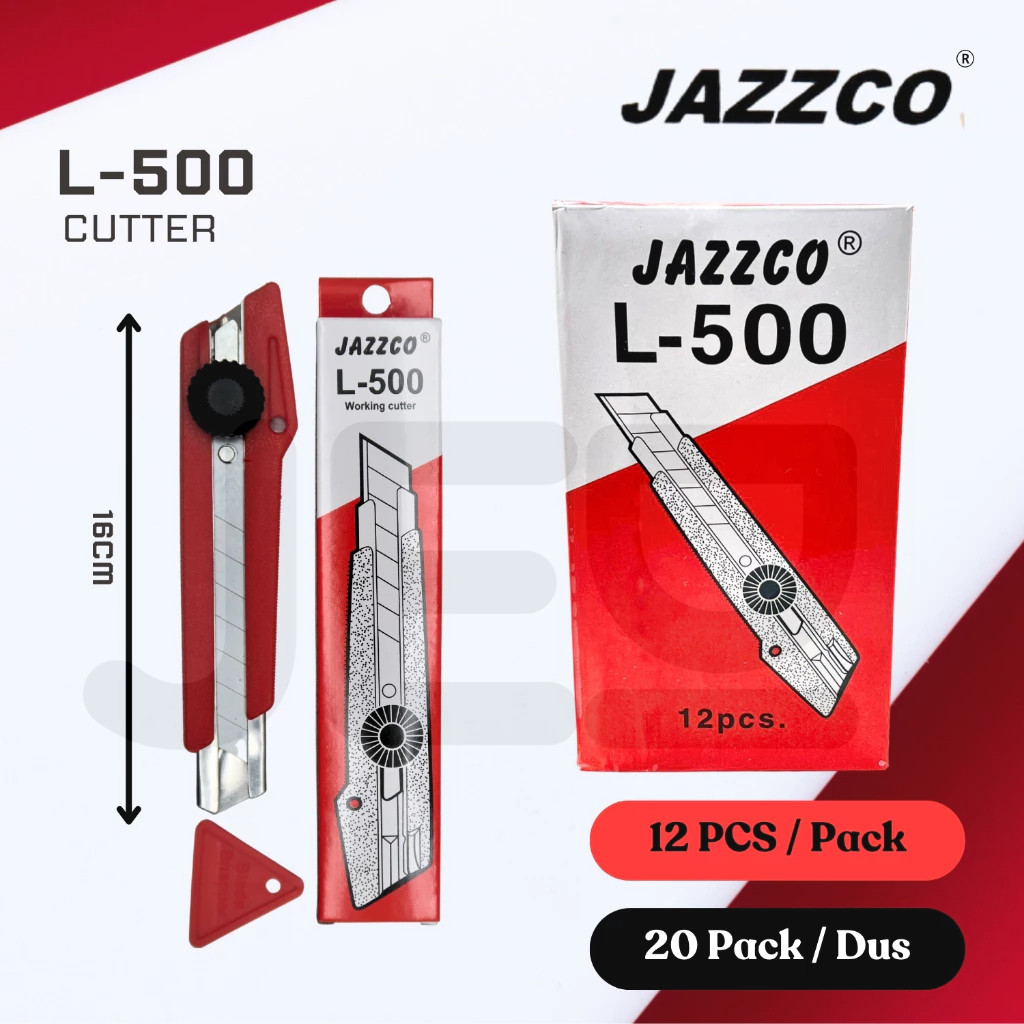 

GROSIR!! 1 dus isi 240 Pcs Cutter / Pemotong JAZZCO L-500