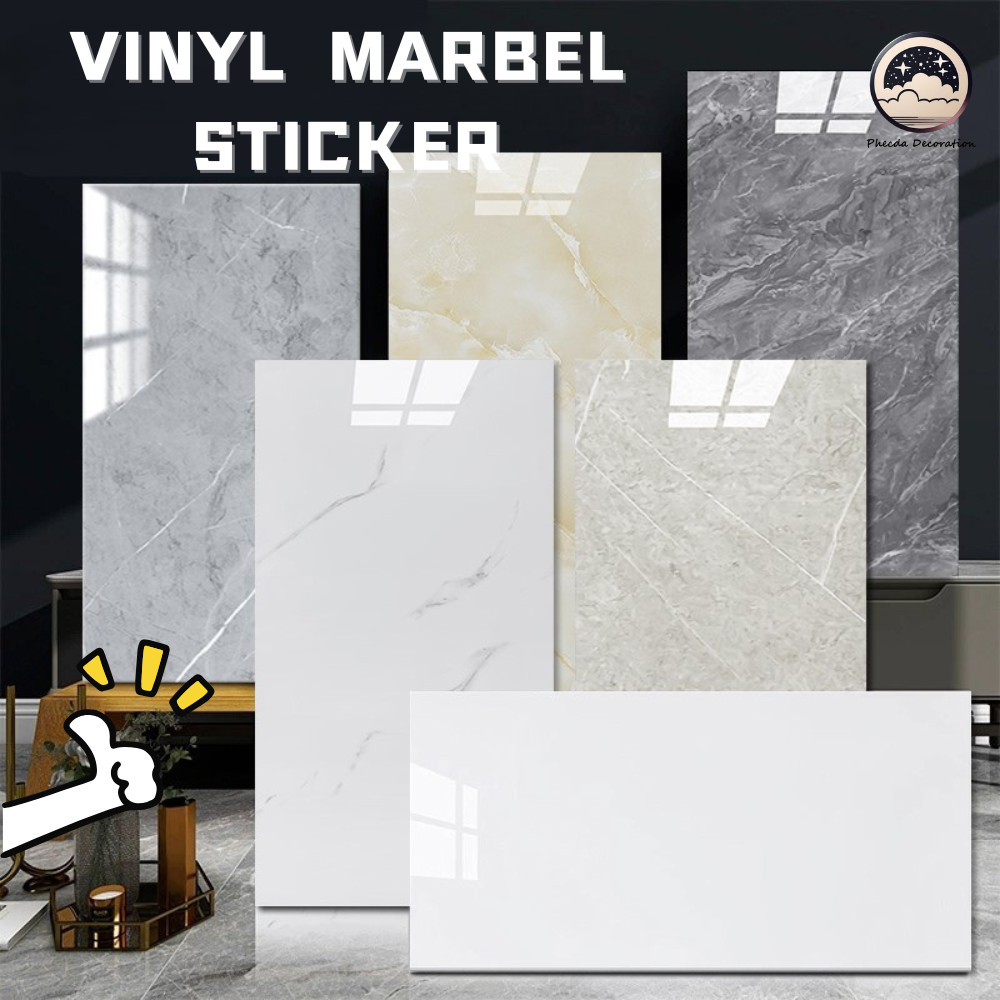 Wallpaper Stiker Dinding Marmer 30*60cm / VINYL Marbel Sticker / Wallpaper Motif Marmer