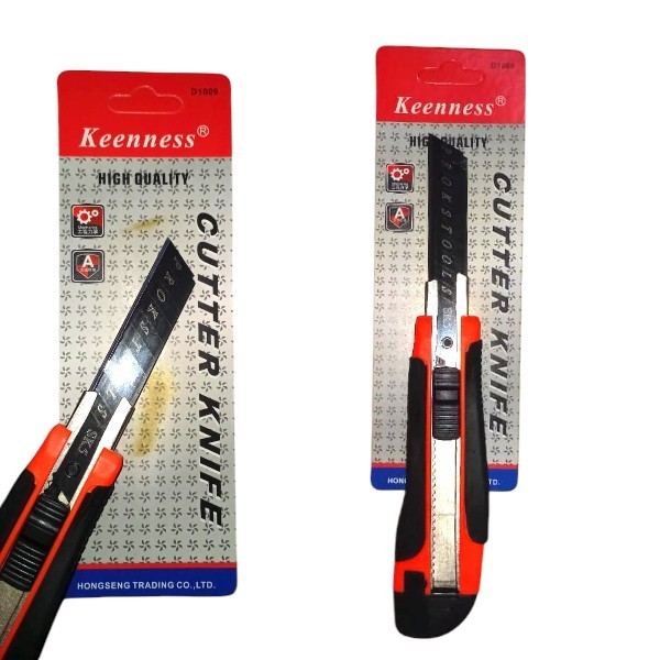 

KEENNESS Pisau Cutter / Cutter Besar/ Silet Pemotong Kertas Kater Potong Utility Cutter gagang karet