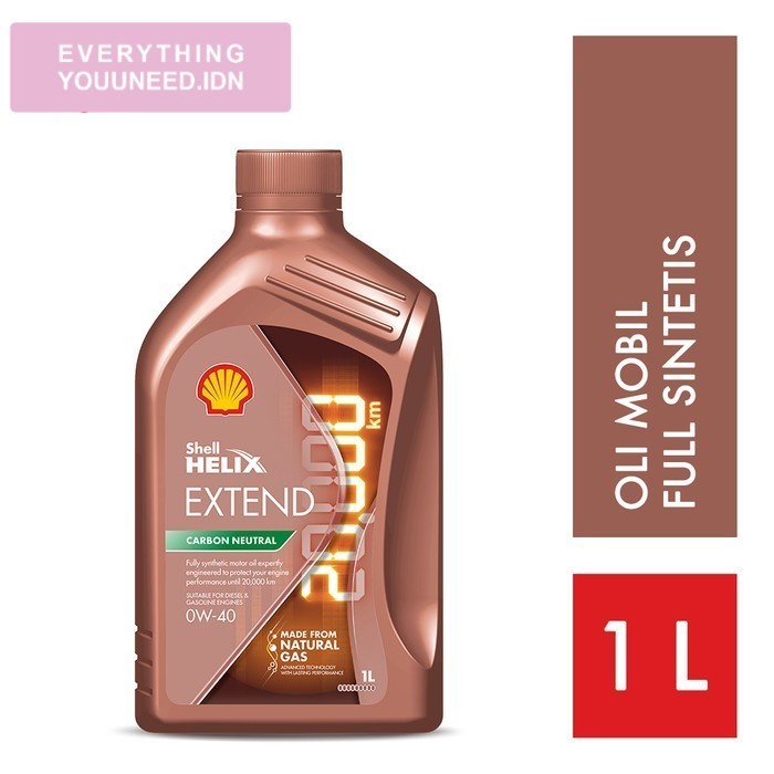 Oli Mesin Mobil Shell Helix HX Extend 0W-40 (1L)