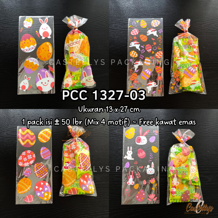 Plastik Cookies Permen Paskah PCC 1327-03 Souvenir Telur Kue Easter