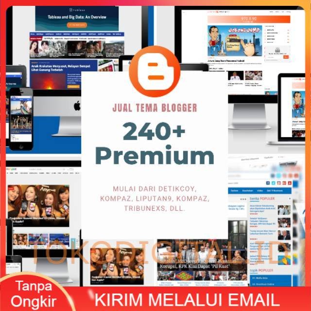 Jual 240 Tema Blogger Templates Premium Terbaik BANYAK BONUS