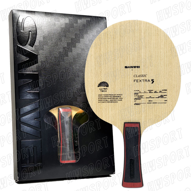 SANWEI FEXTRA 5 Table Tennis Blade Brand New 5 Wood OFF+ Ping Pong Blade with Original Box