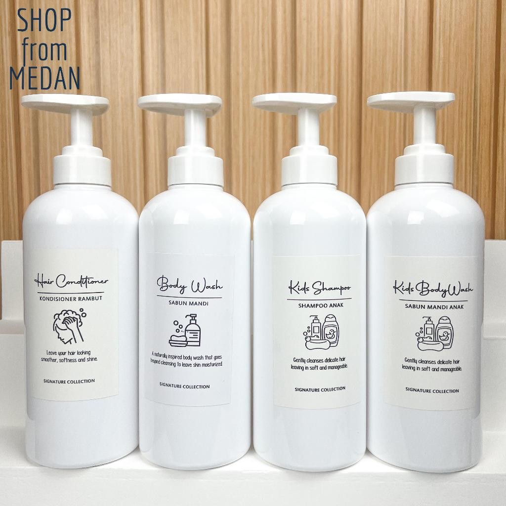 600ml Botol Pump Kosong Detergen Wadah Tempat Sabun Cuci Piring Pewangi Bottle Refill Plastik Premiu
