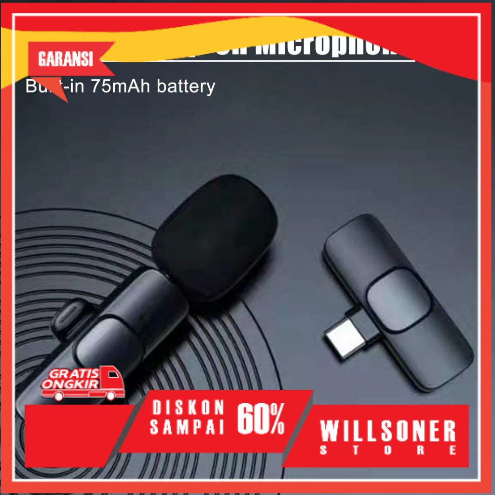 K8 Microphone Mic Clip On Youtuber Wireless Usb/Mic Youtuber bluetooth