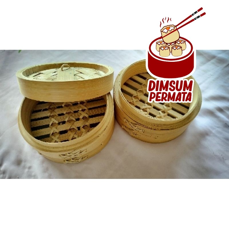 Klakat Bambu Dimsum Hongkong Ukuran 15cm