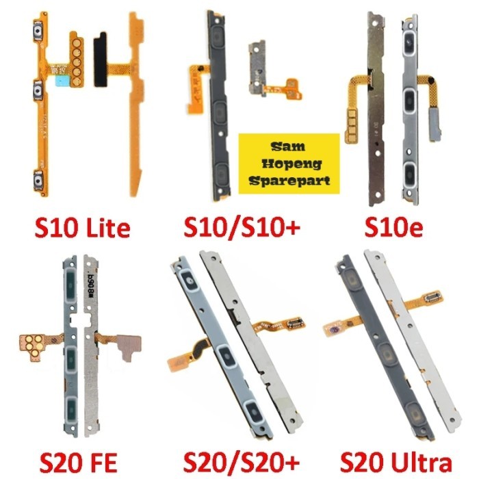 Sparepart And Tool Flexible Fleksibel Power On Off Samsung S10 S10 Plus S10 Lite S10E - S10 Lite