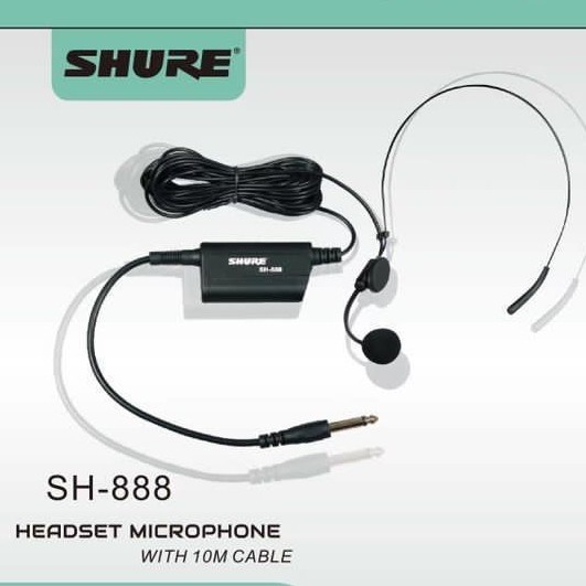 mic headset sh888 kabel 10m mic bando mic imam live streaming masjid