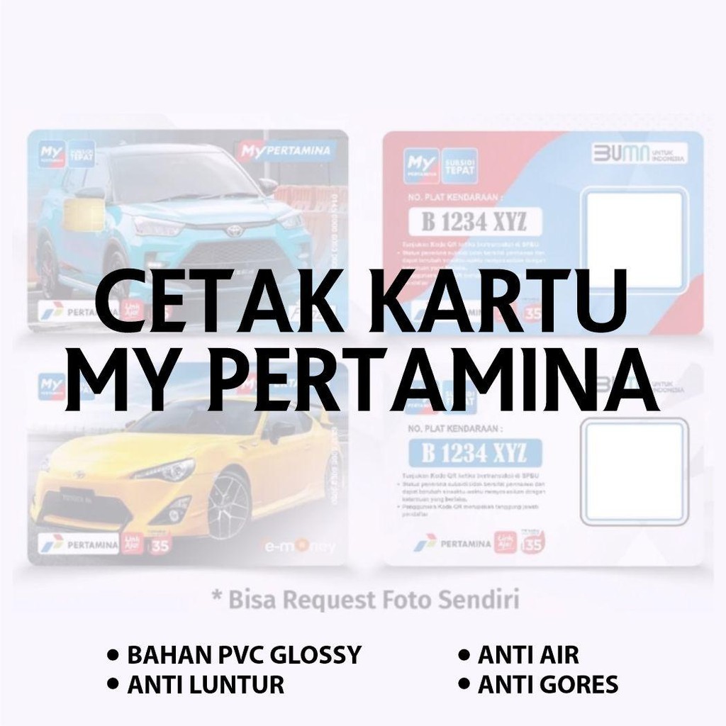 CETAK SAJA CUSTOME CARD PVC TEBAL GLOSSY