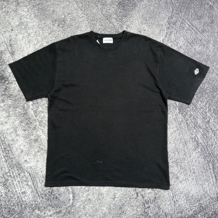 T shirt kaos pria ACOVER hitam polos bagus size XL