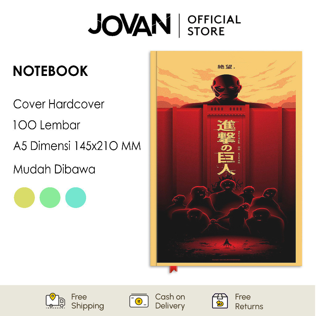

Notebook Hardcover Custom Attack On Titan 25 Buku Tulis Catatan Note Agenda Planner Jurnal Diary Notebook Anime
