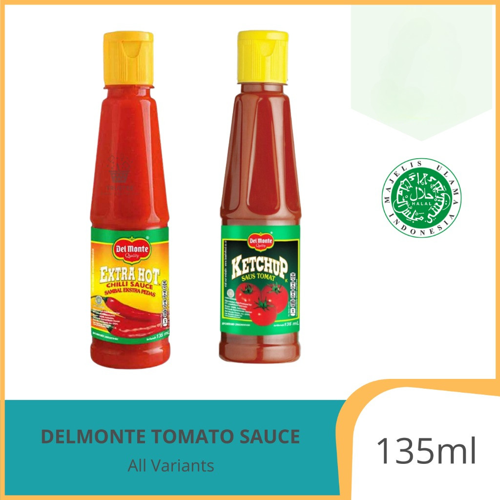 

Delmonte Saus Tomat Ketchup / Saos Sambal Extra Hot Chilli Sauce Botol 135ml