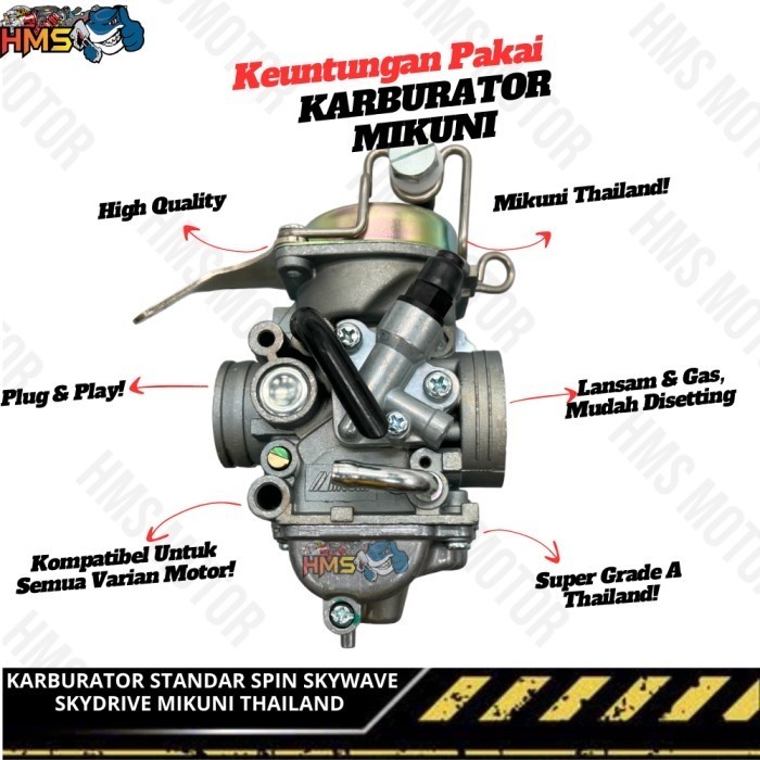 KARBURATOR KARBU CARBURATOR SUZUKI SPIN 125 SKYWAVE SKYDRIVE MIKUNI - KARBU SPIN