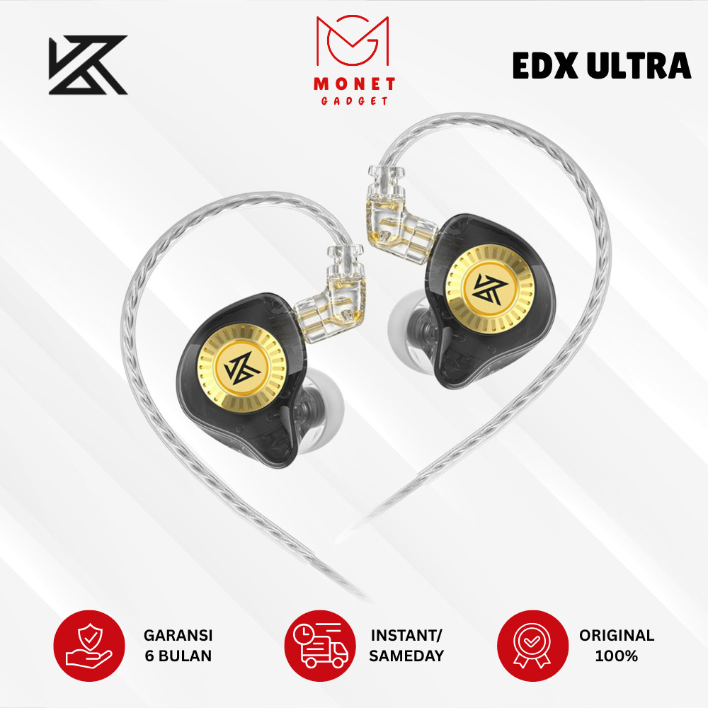 [MONET] KZ EDX Ultra Basshead IEM Earphone Hifi with MIC