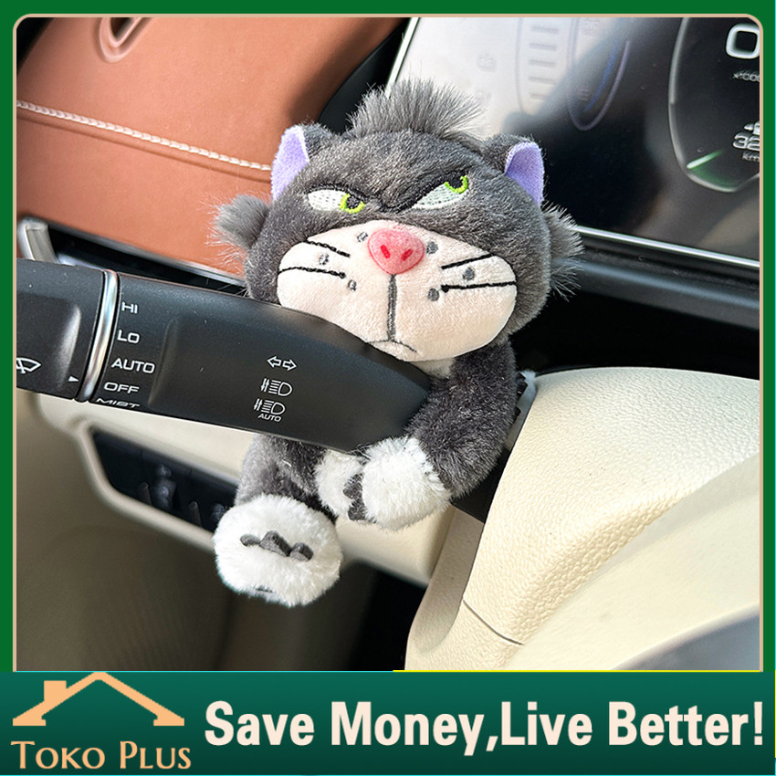Pajangan boneka Kucing Lucu dekorasi dashboard Stir Tuas mobil Lucu Kreatif Hiasan Aksesoris Interio