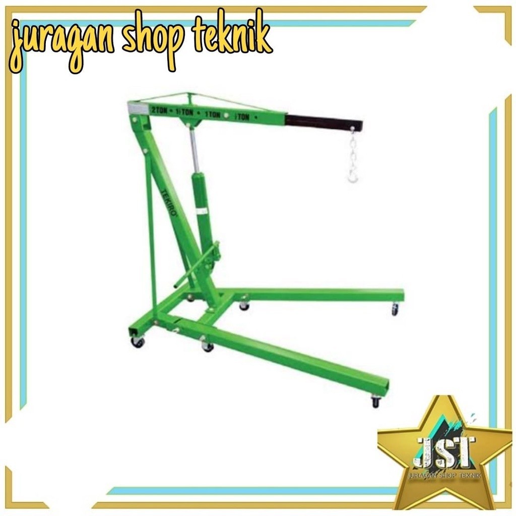 TEKIRO engine crane 2 ton / alat angkat mesin - Hijau
