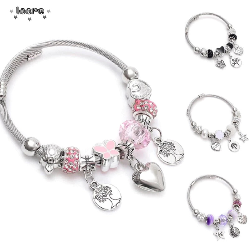 [BEST DEAL] COD Gelang Titanium Baja Gelang Modis Korea Wanita Titanium  Retro Gelang  Warna-warni L