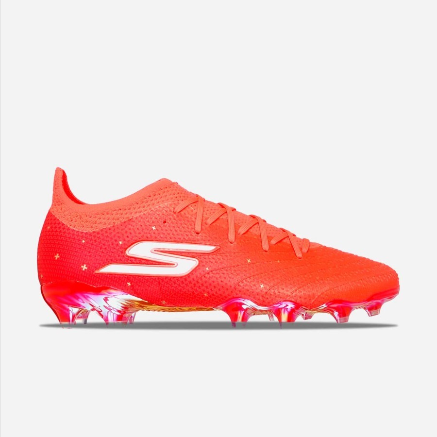 Sepatu Sepak Bola Pria Skechers 1.5 Elite Diamond FG Peach SKE252097CRL