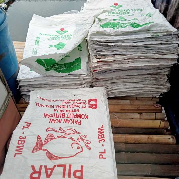 Karung Bekas Layak Pakai 25 kg Bekas Pakan Burung Ikan dan Unggas