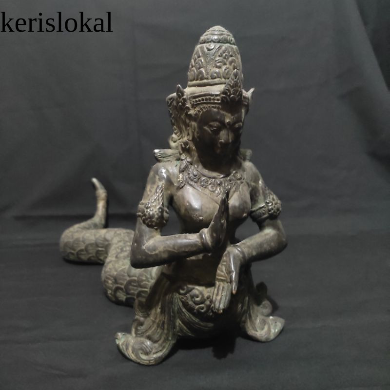 Koleksi Patung Arca Nyi Blorong Bahan Kuningan Antik Unik KL8
