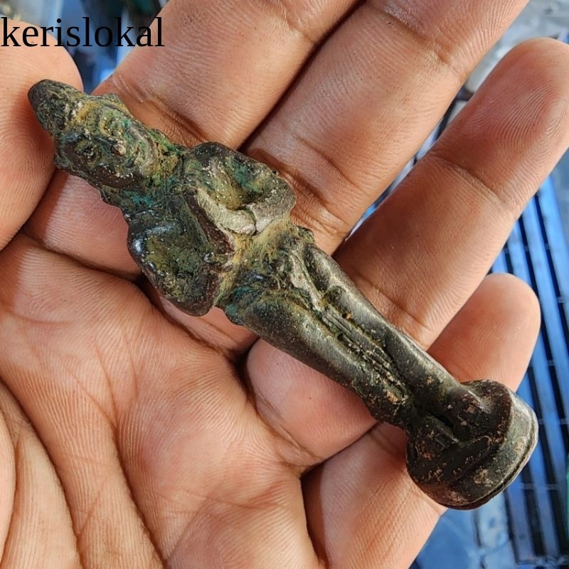 PATUNG GOLEK KENCONO KUNINGAN ANTIK UNIK LANGKA / PATUNG PUTRI kl12