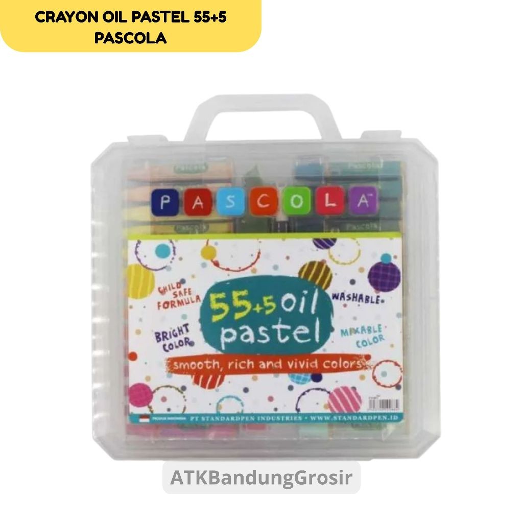 

Crayon Pascola 55 Warna Oil Pastel Standard / Krayon Pascola - SHABQ