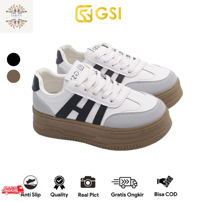 Sepatu Korea / GSI Eunjin 1350 NEW 2024 Sepatu Sneakers Kasual Wanita Import Casual Sport Trendy 37-