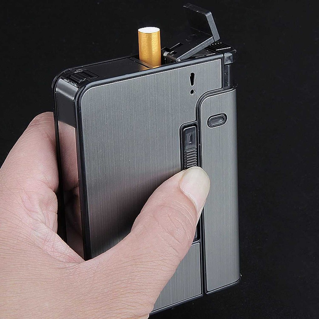 Firetric Kotak Rokok Cigarettes Case With Lighter Slot - Jd-Yh001