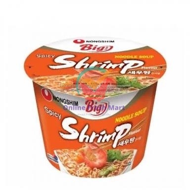 

Nongshim Big Bowl Spicy Shrimp Noodle Soup / Mie Instant Rasa Udang Pedas (115 gr) - Online Fresh Mart Denpasar