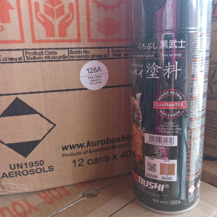 samurai flat clear / clear doff / clear dof 128a