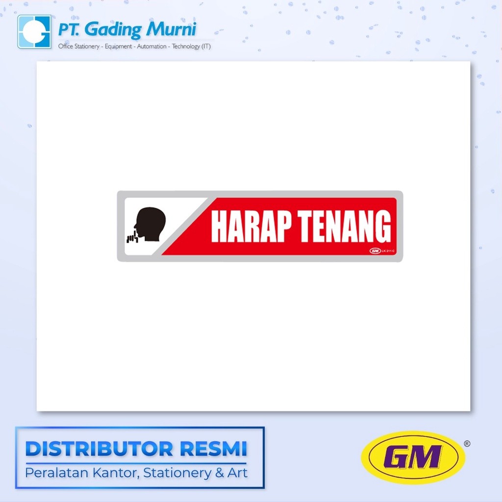 

GM LABEL KECIL LK 211 WARNA HARAP TENANG