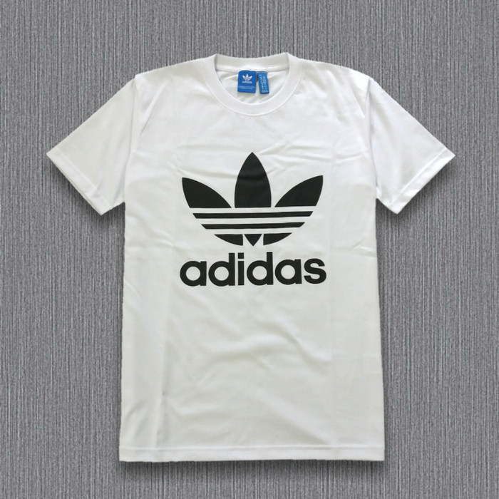 kaos adidas trefoil - Putih, M