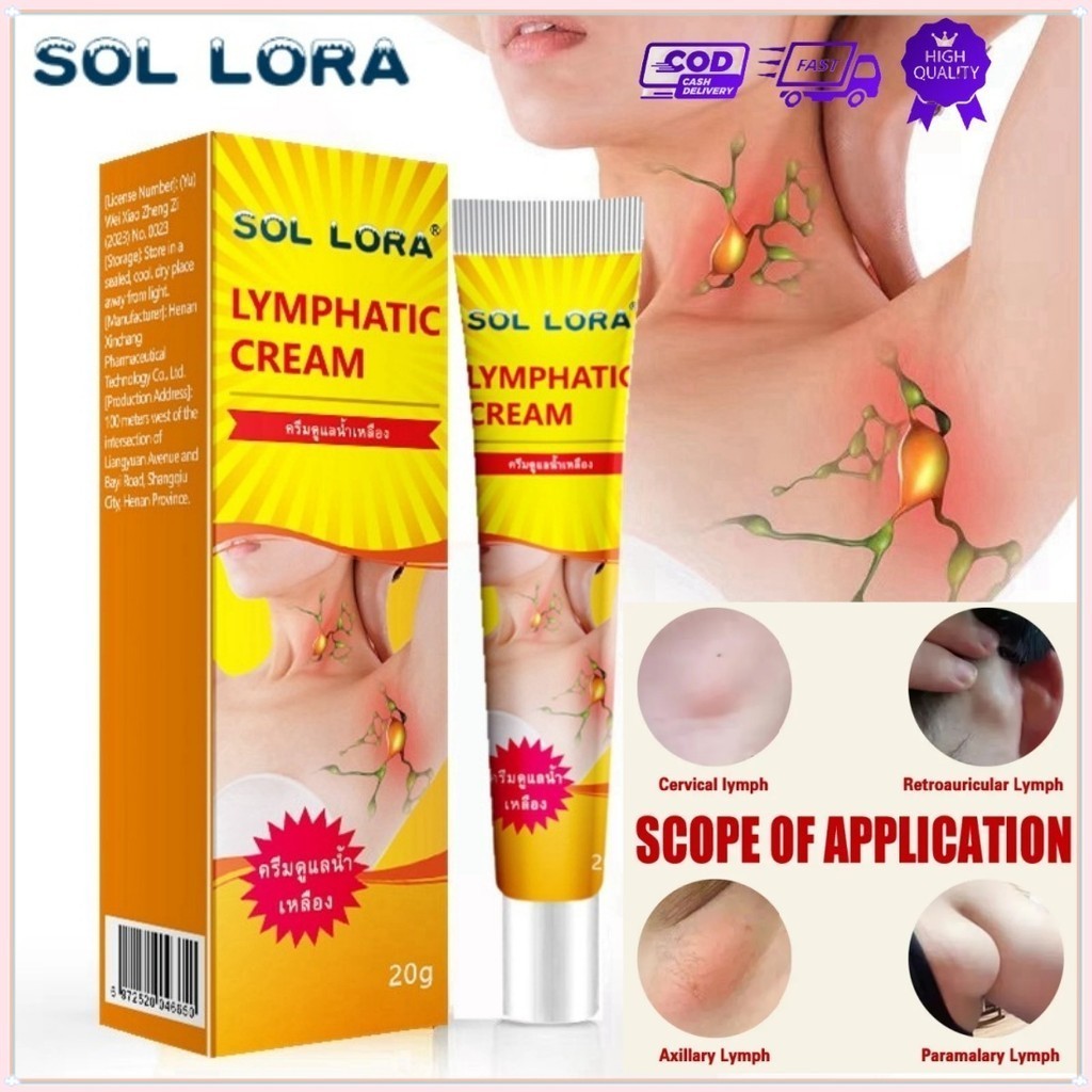 [100% Asli] SOL LORA Lymphatic ointment cream Obat Benjolan Lipoma Salep Lipoma Cream Herbal Lymphat