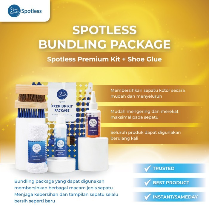 

Spotless Premium Kit Package + Shoe Glue - Paket Pembersih Sepatu