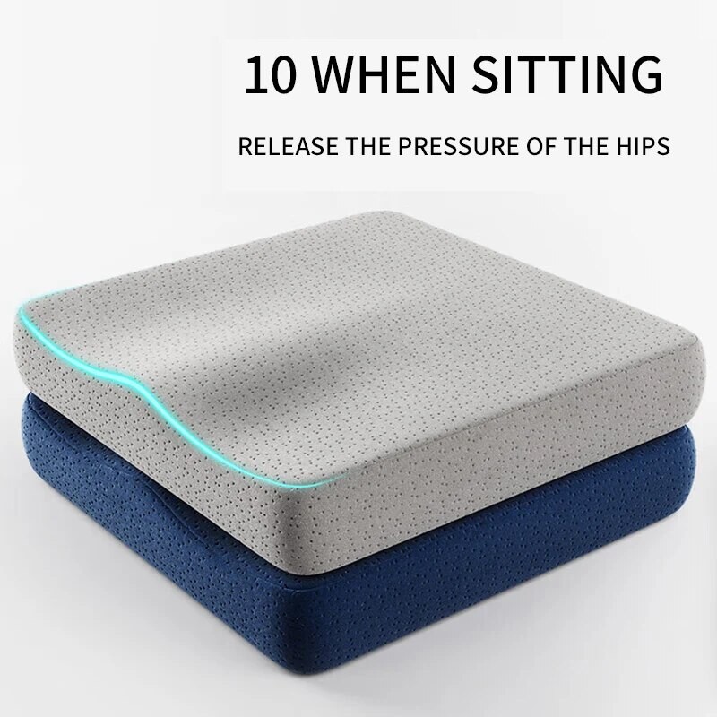 

Ergonomic Memory Cotton Office Cushion Hemorrhoid Cushion Chair Cushion A Sitting Artifact Butt Pad