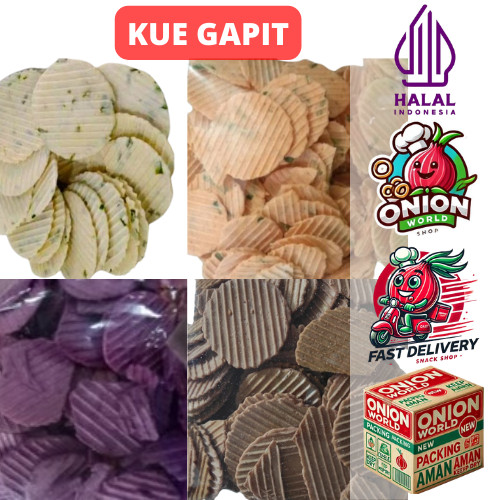 

UWD KUE GAPIT 500gr Kue Gapit Manis Kue Gapit Wijen Kue Gapit Kopi Kue Gapit Coklat Kue Gapit Ubi