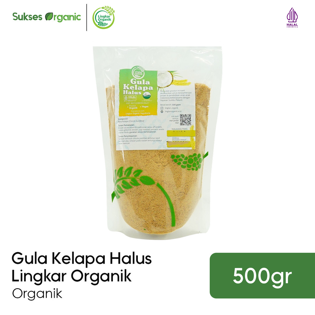 

Gula Kelapa Halus Lingkar Organik 500gr