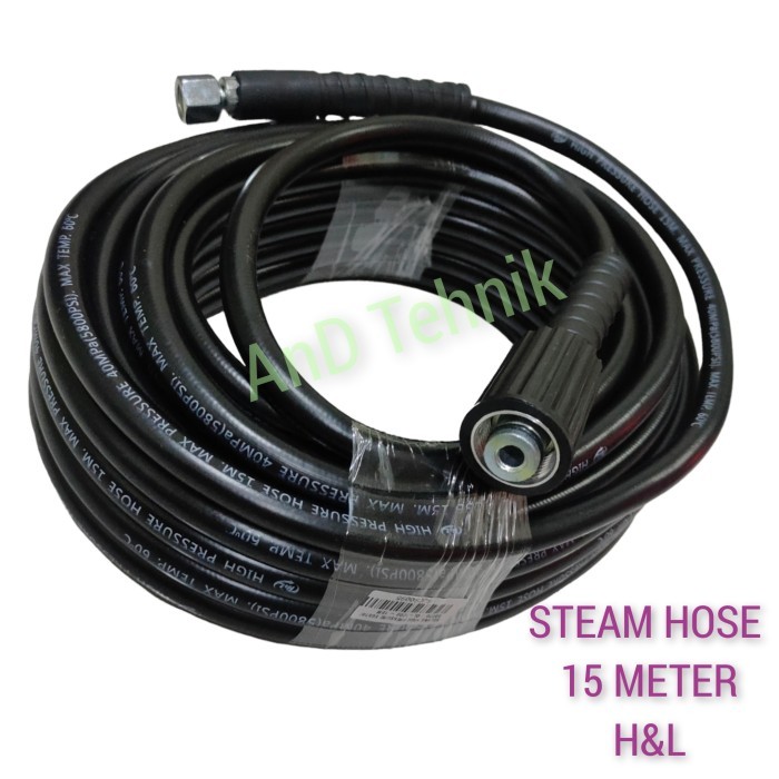 H&L Selang Steam Jet Cleaner 15 Meter / Mesin Steam Cuci Mobil Motor