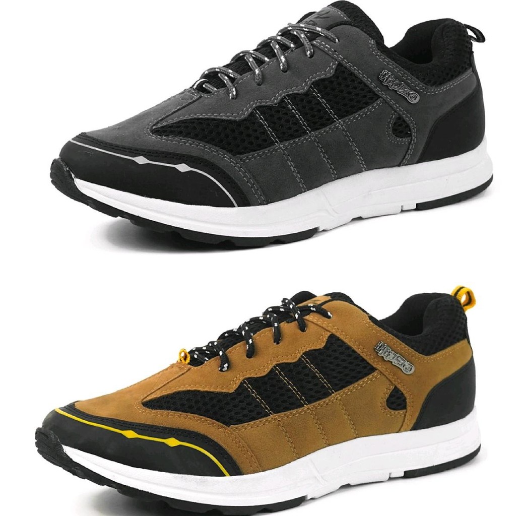 Original Hipzo Sepatu Sneakers Casual M-63 Pria Shoes Kerja Hitam