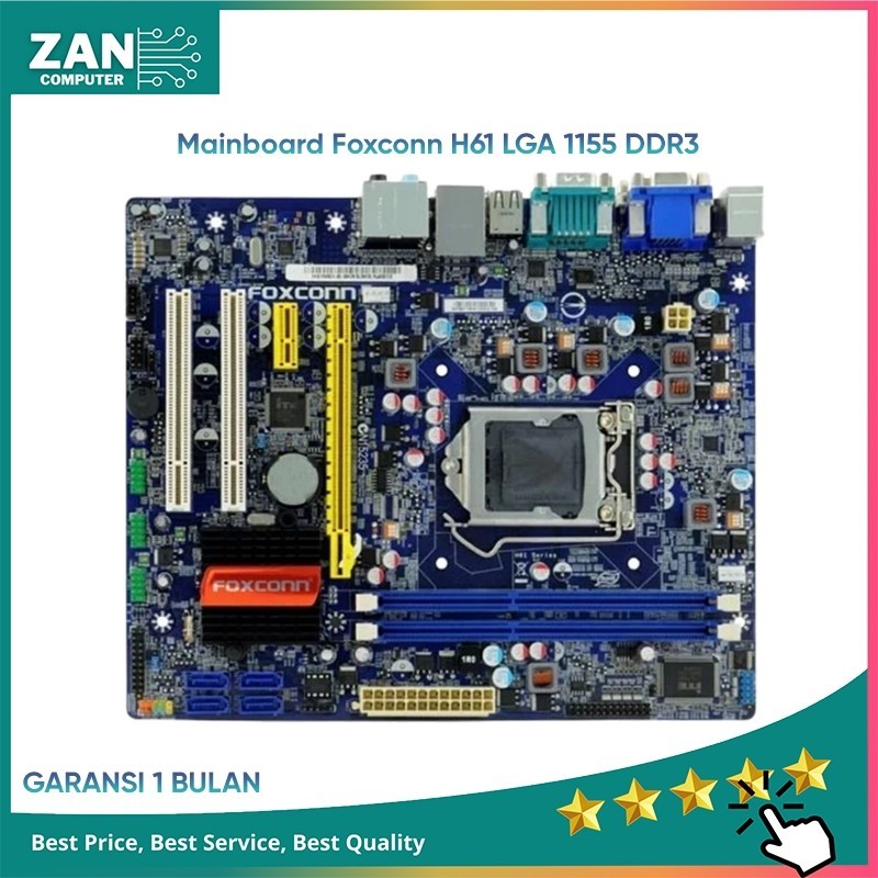 Motherboard H61 Lga 1155 Foxconn DDR3 Support Gen3 - Mainboard H61 Pc Gaming / Mobo