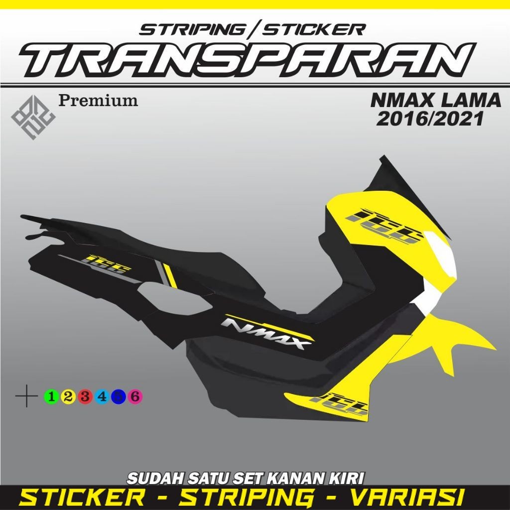 cod Sticker Transparan Uv Nmax Vietnam Striping Racing Style Livery Warna Kombinasi