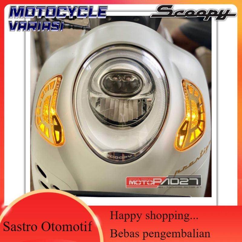 Garnish Sen Depan motor Scoopy Garnis Lampu Sen Scoopy