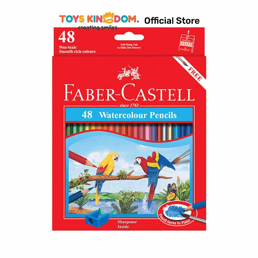 

Toys Kingdom Faber Castell Set 48 Pcs Pensil Warna Watercolour 114468 Color Pencil Alat Tulis Warna Warni Alat Mewarnai Perlengkapan Sekolah Anak Peralatan Menggambar