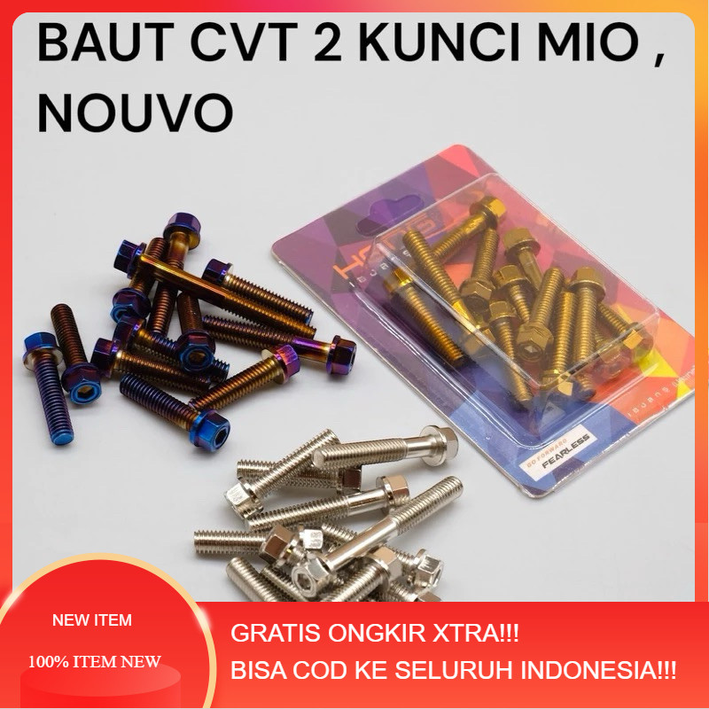 baut blok cvt mesin 2 KUNCI Mio nouvo harga satu paket full set cvt by Heng