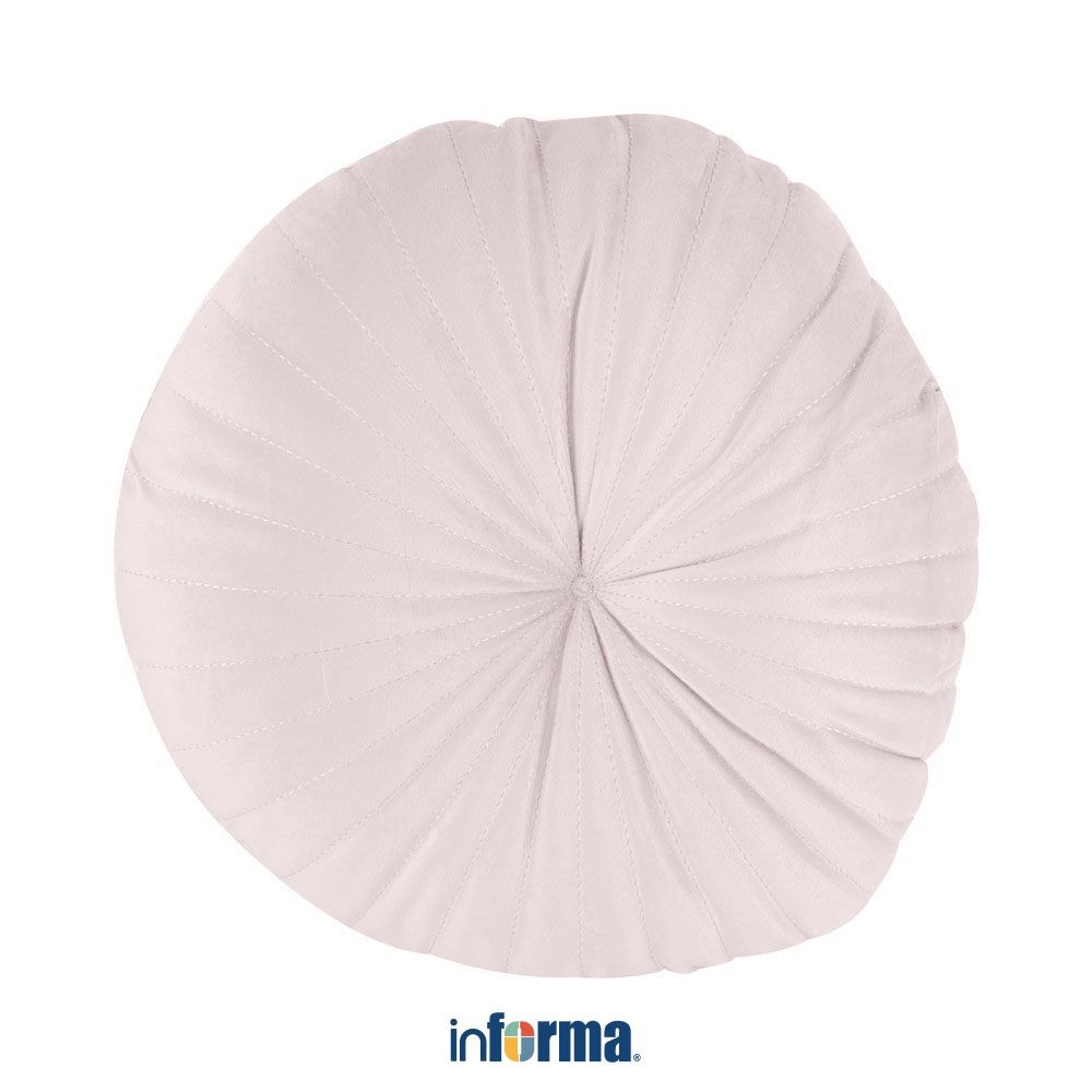 Informa Bantal Sofa 40 cm Stitch Round Quinn - Pink Cushion Sofa Aesthetic Bantal Dekorasi Sofa Thro