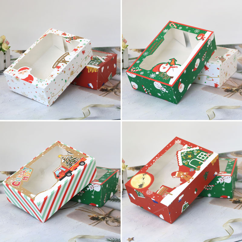 

Box Hampers Natal + Window / Kotak Box Cookies / Gift Box Hadiah Parsel Natal / Christmas Souvenir Hampers