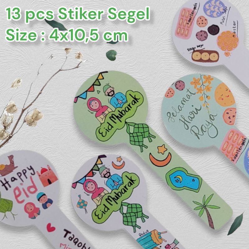 

Sticker Segel Toples Goodie Bag Edisi Lebaran Idul Fitri Stiker 4 x 10,5 cm
